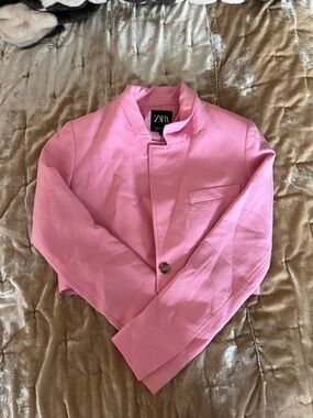 Zara women’s pink blazer